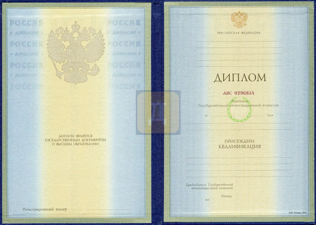 Диплом специалиста с 1997 по 2026 годы