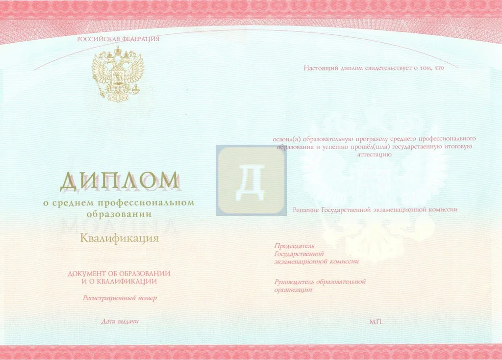 Красный диплом колледжа с 2014 по 2026 годы